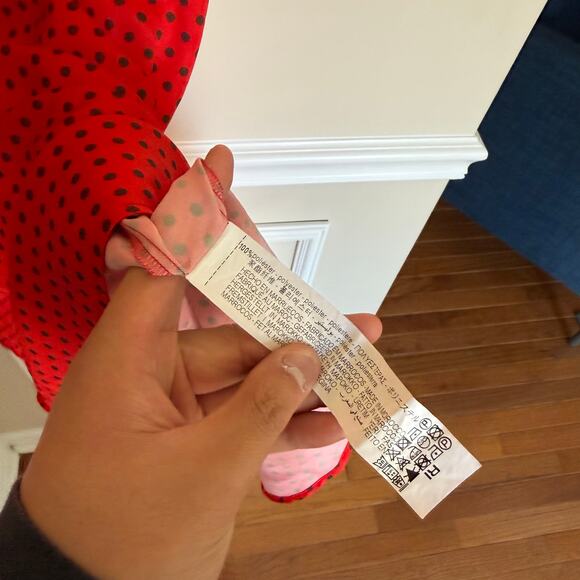 ZARA Polka Dot Red Open Crossover Back Mini Cocktail Satin Dress Preppy Summer - Picture 10 of 16